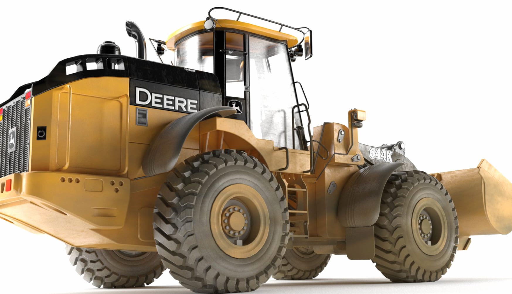 John Deere Wheel Loader at 1024 x 1024 iPad size wallpapers HD quality