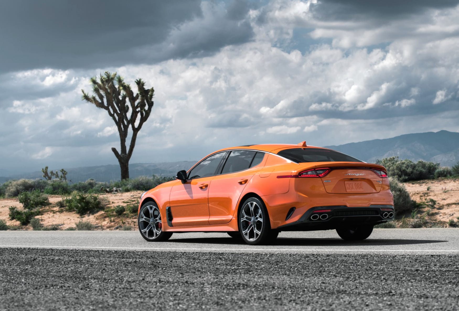 Kia Stinger GTS at 320 x 480 iPhone size wallpapers HD quality