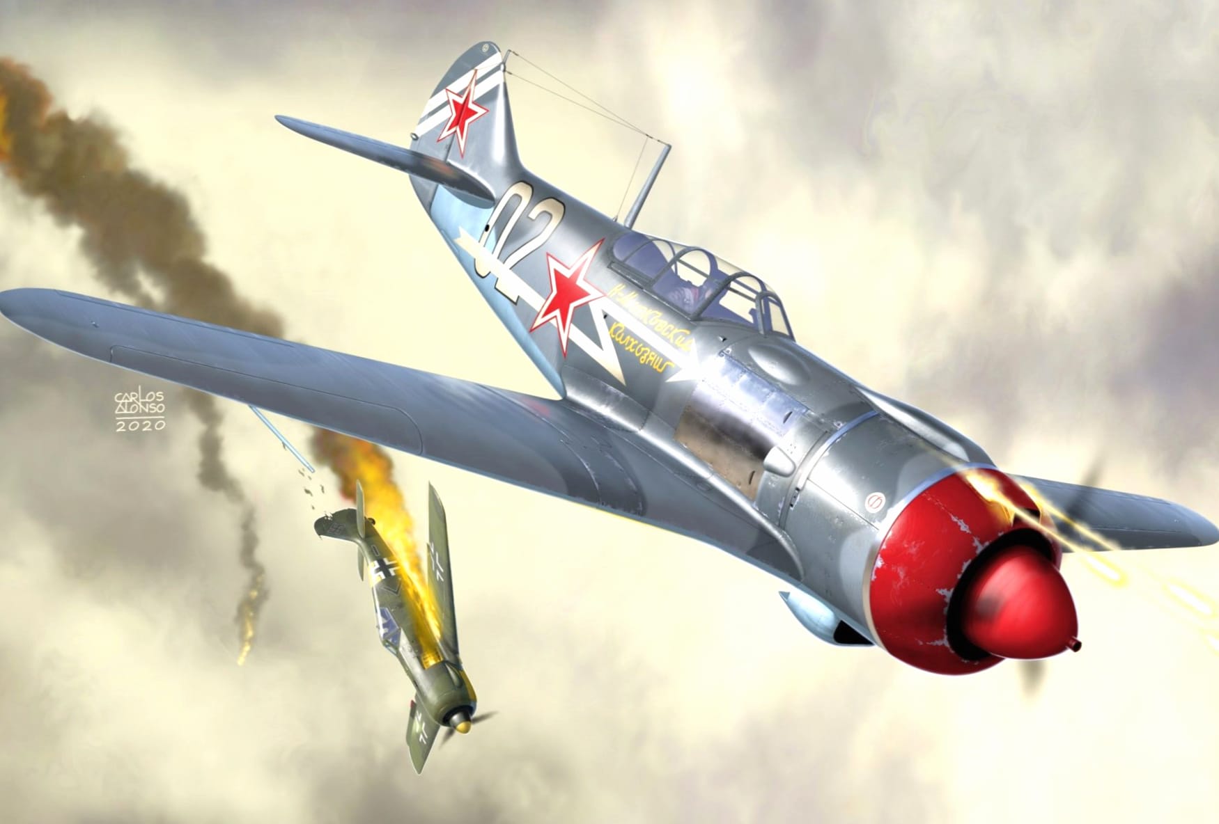Lavochkin La-5 at 640 x 1136 iPhone 5 size wallpapers HD quality
