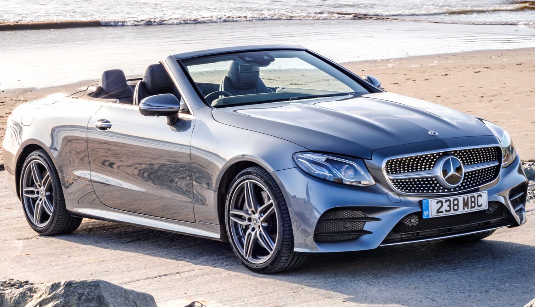 Mercedes-Benz E 400 4Matic Cabriolet AMG Line at 640 x 1136 iPhone 5 size wallpapers HD quality