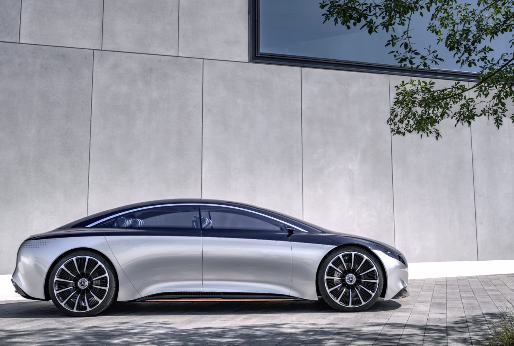 Mercedes-Benz Vision EQS at 640 x 960 iPhone 4 size wallpapers HD quality