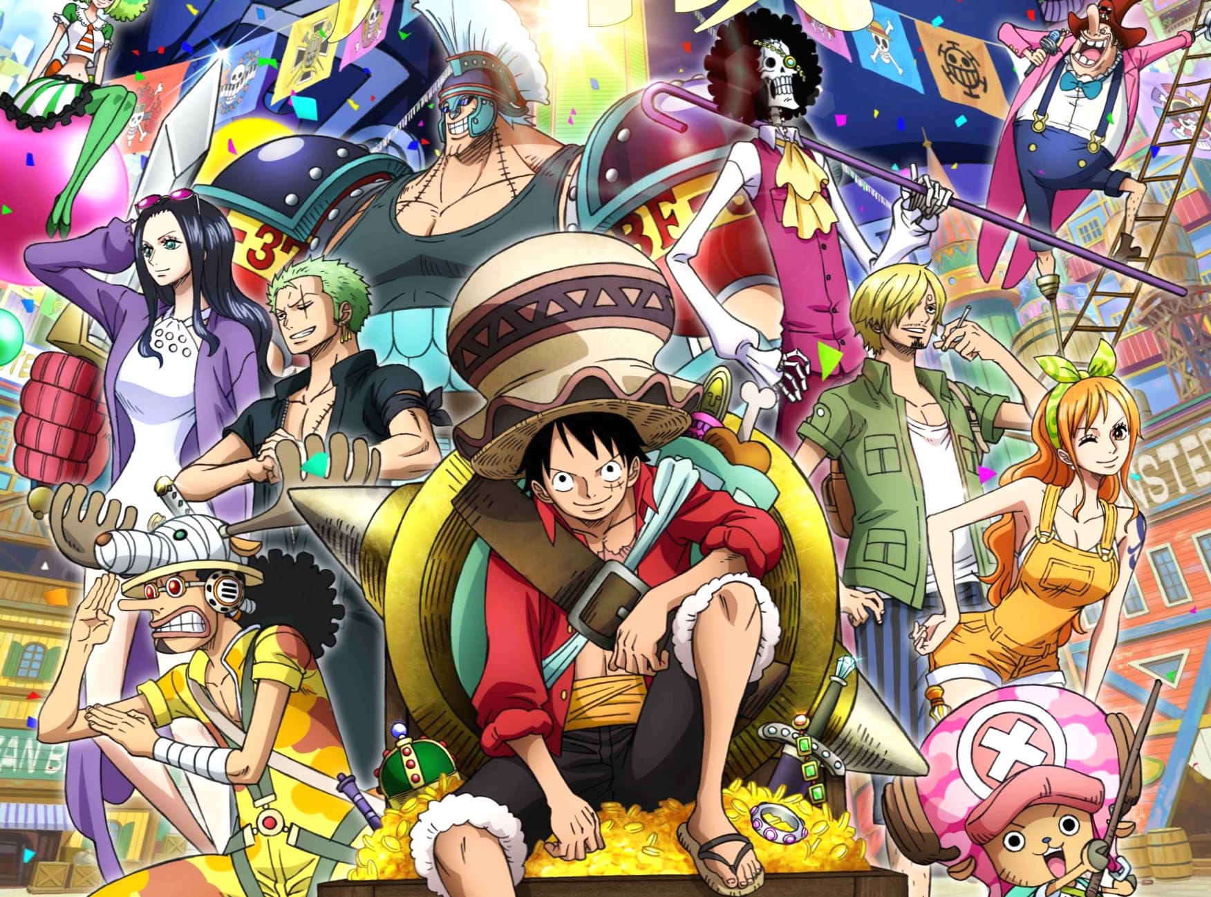 One Piece Stampede at 640 x 960 iPhone 4 size wallpapers HD quality