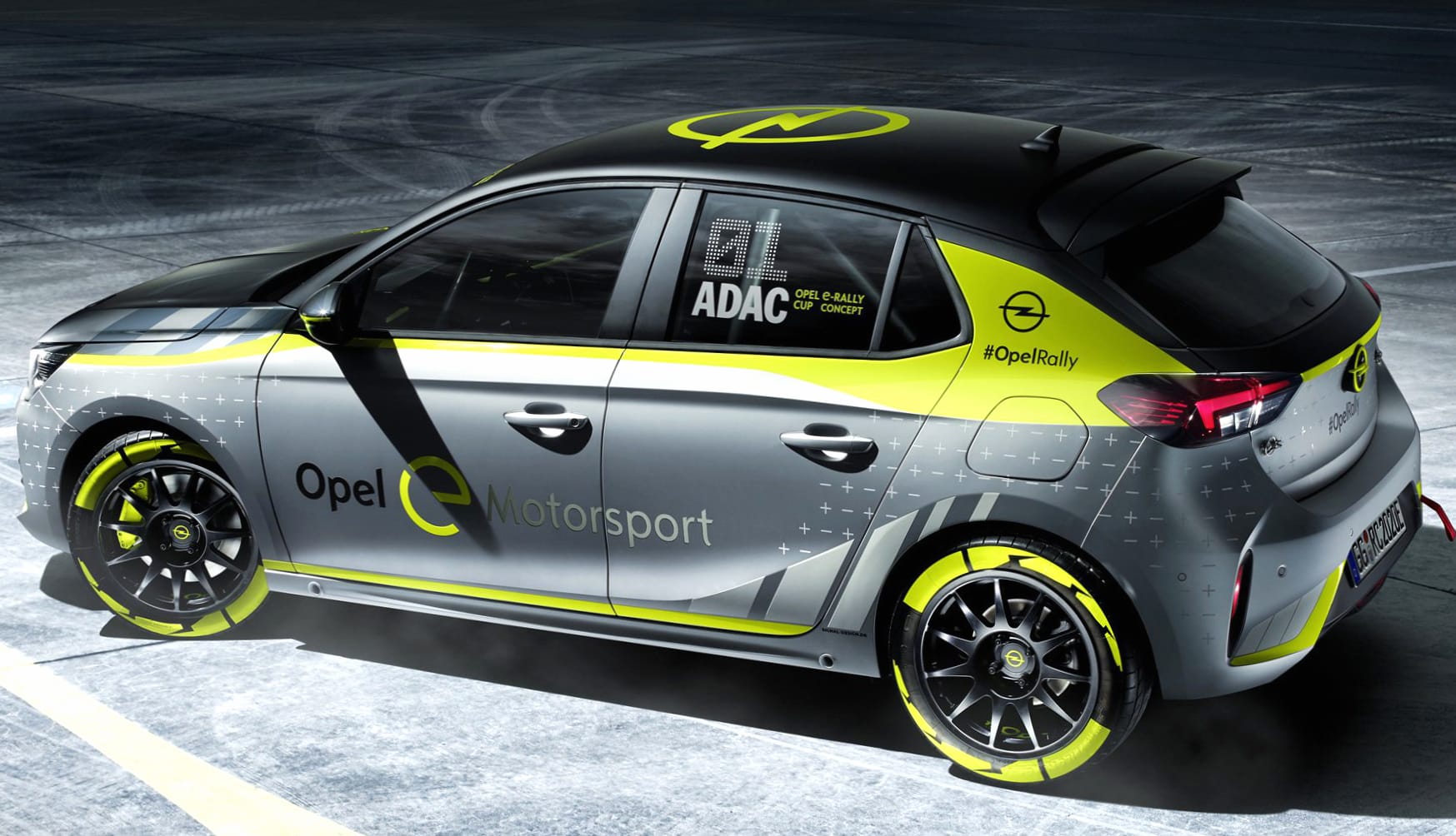 Opel Corsa-e at 1024 x 1024 iPad size wallpapers HD quality