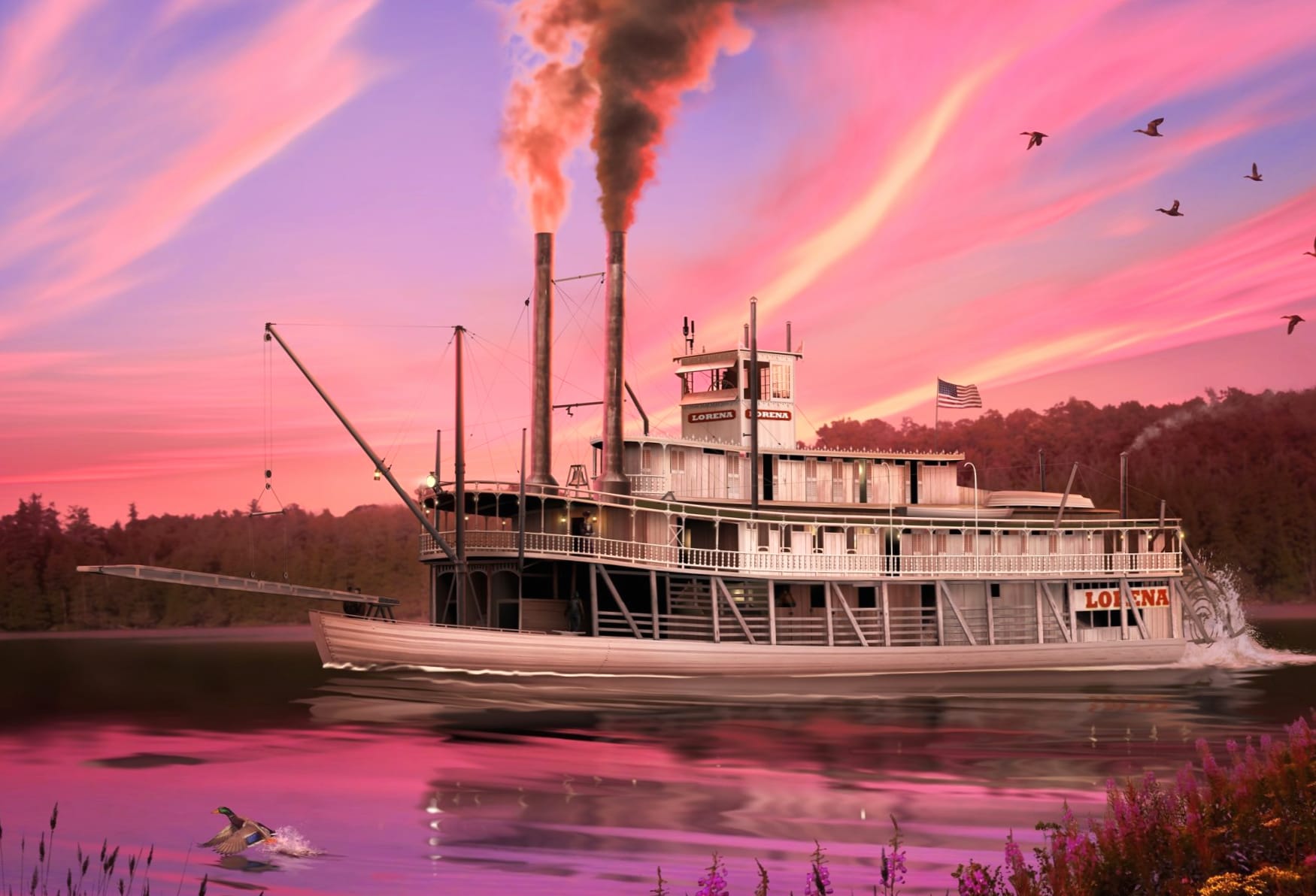 Steamboat at 1152 x 864 size wallpapers HD quality