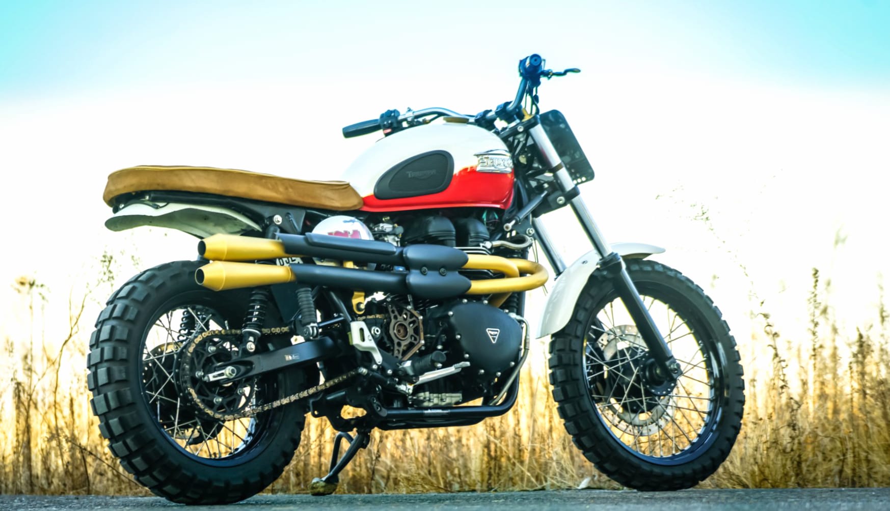 Triumph Scrambler at 320 x 480 iPhone size wallpapers HD quality