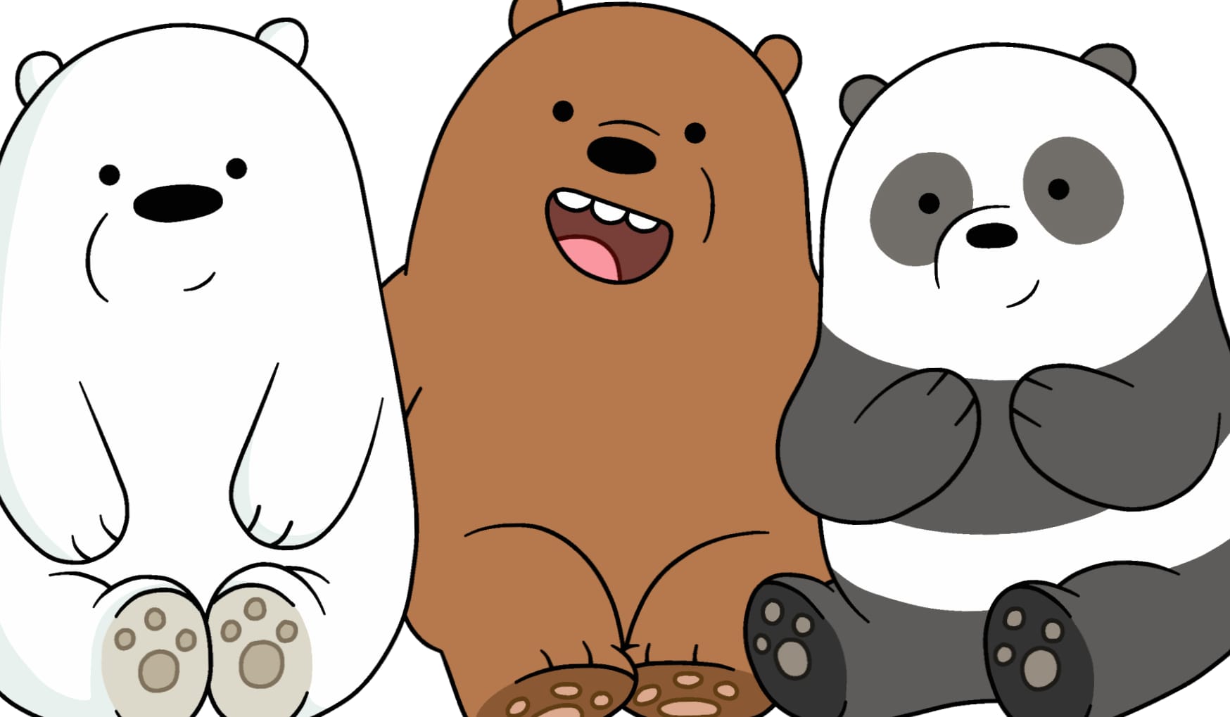 We Bare Bears at 2048 x 2048 iPad size wallpapers HD quality