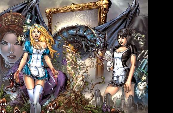 Grimm Fairy Tales Alice in Wonderland wallpapers hd quality