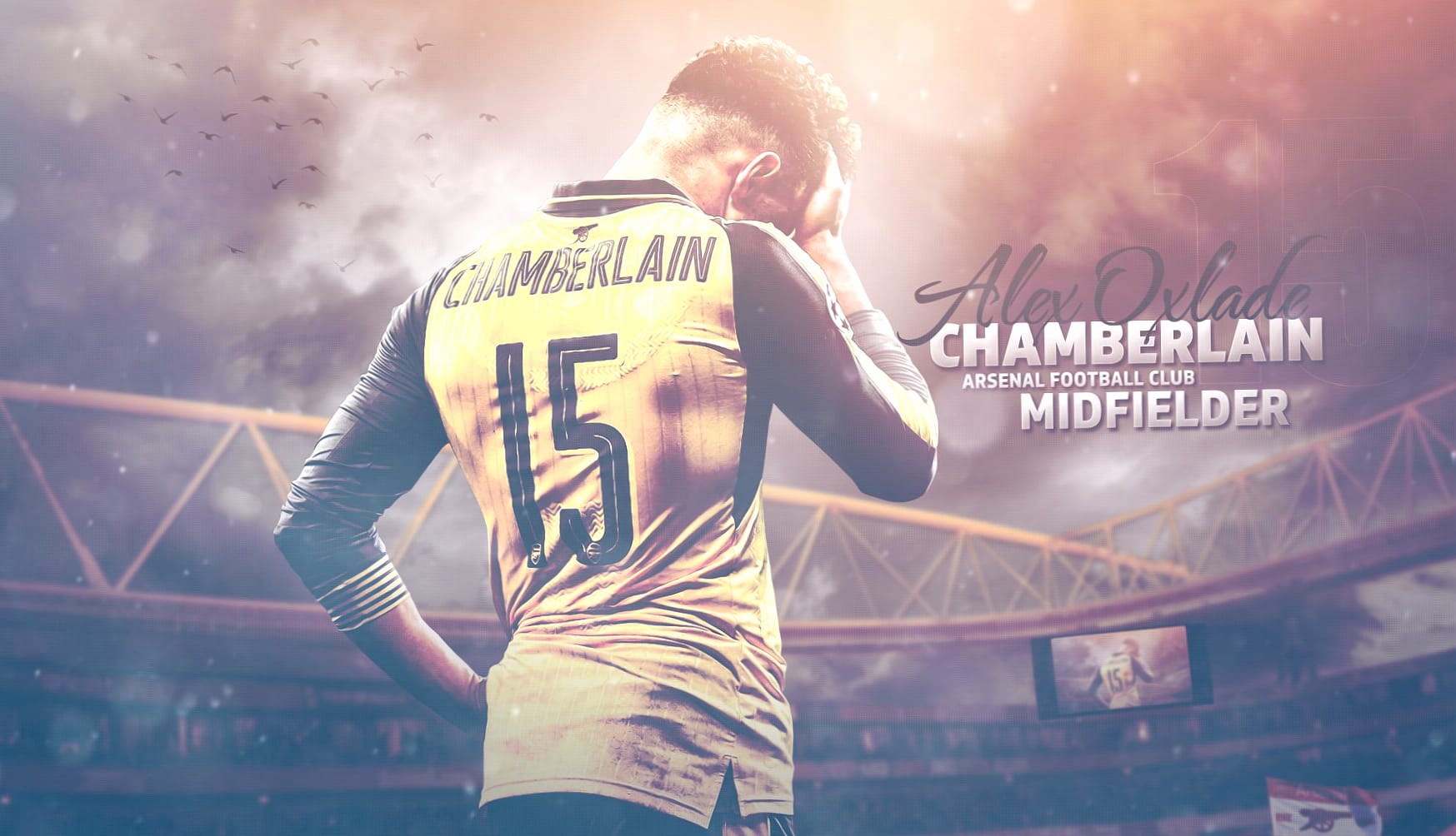 Alex Oxlade-Chamberlain at 320 x 480 iPhone size wallpapers HD quality