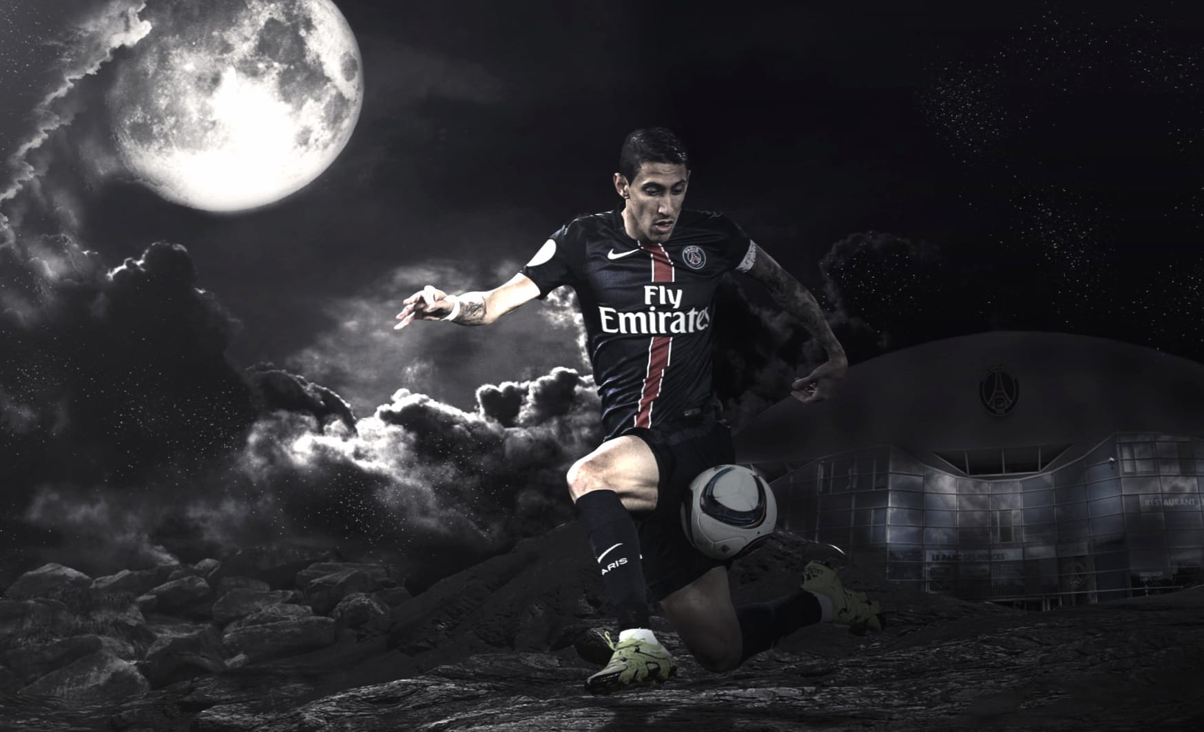 Angel Di Maria at 320 x 480 iPhone size wallpapers HD quality