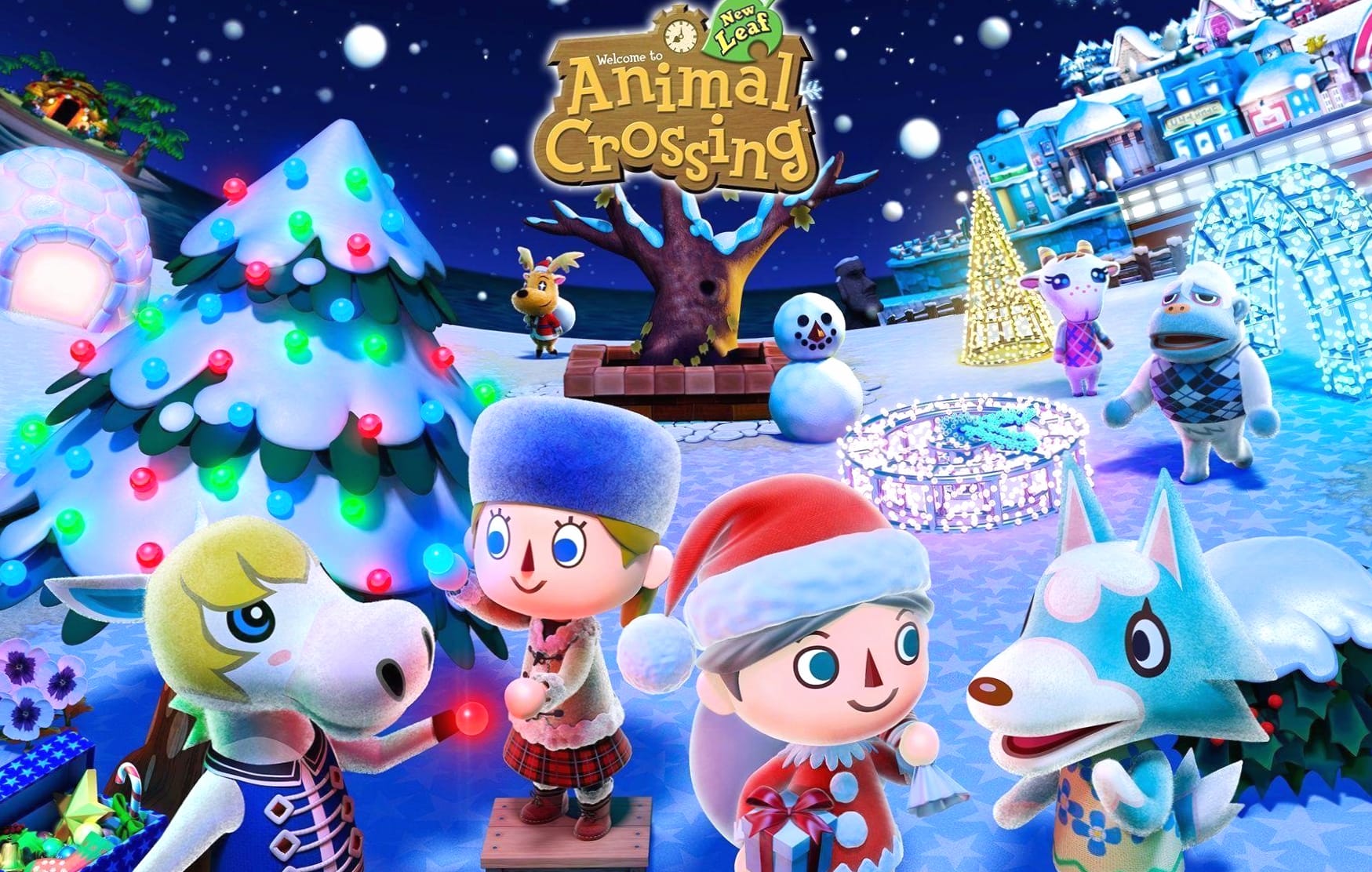Animal Crossing New Leaf at 640 x 960 iPhone 4 size wallpapers HD quality