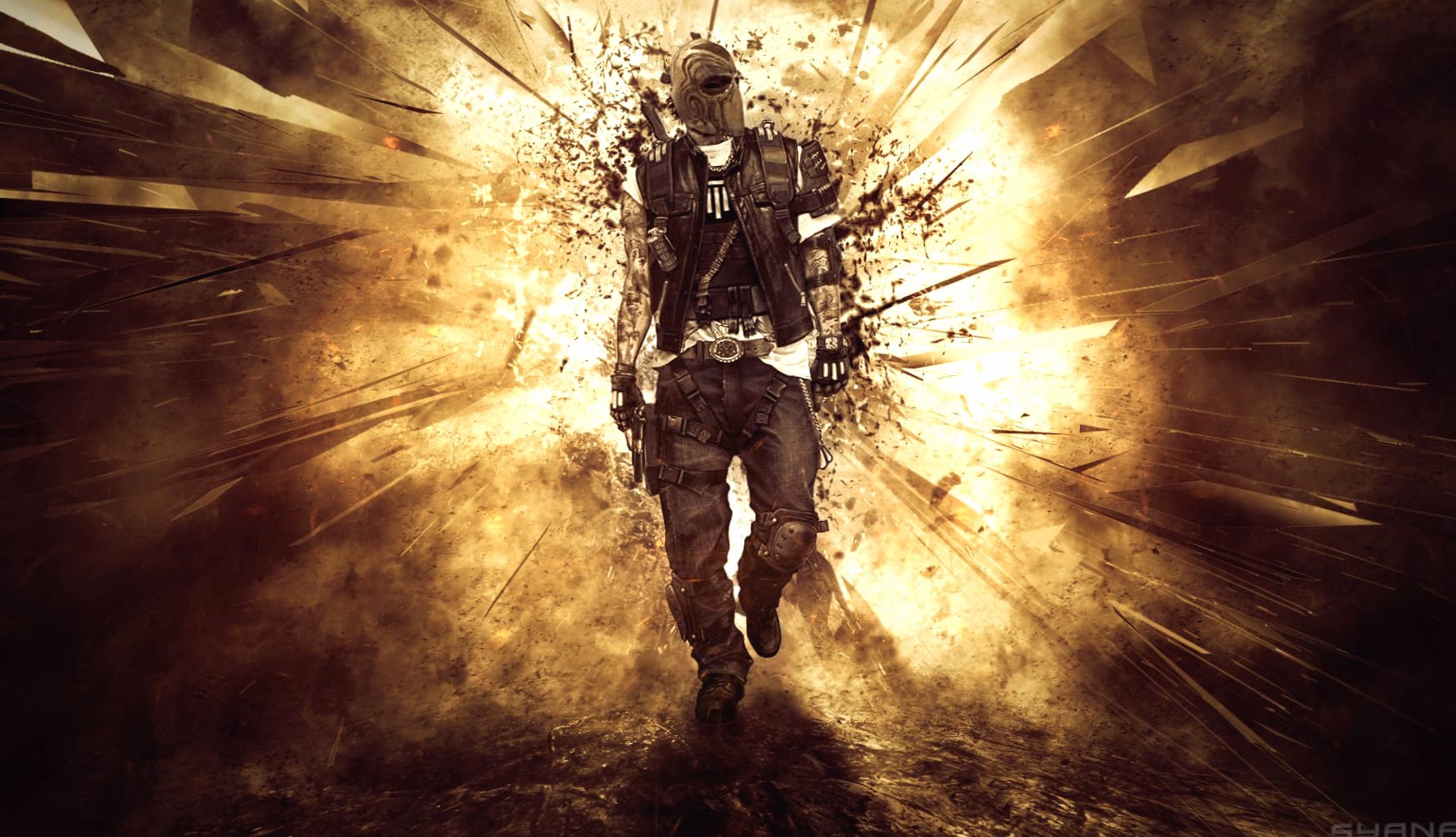 Army of Two The Devils Cartel at 320 x 480 iPhone size wallpapers HD quality