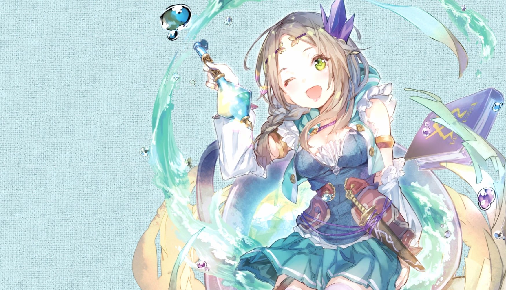 Atelier Firis The Alchemist and the Mysterious Journey DX at 1024 x 1024 iPad size wallpapers HD quality