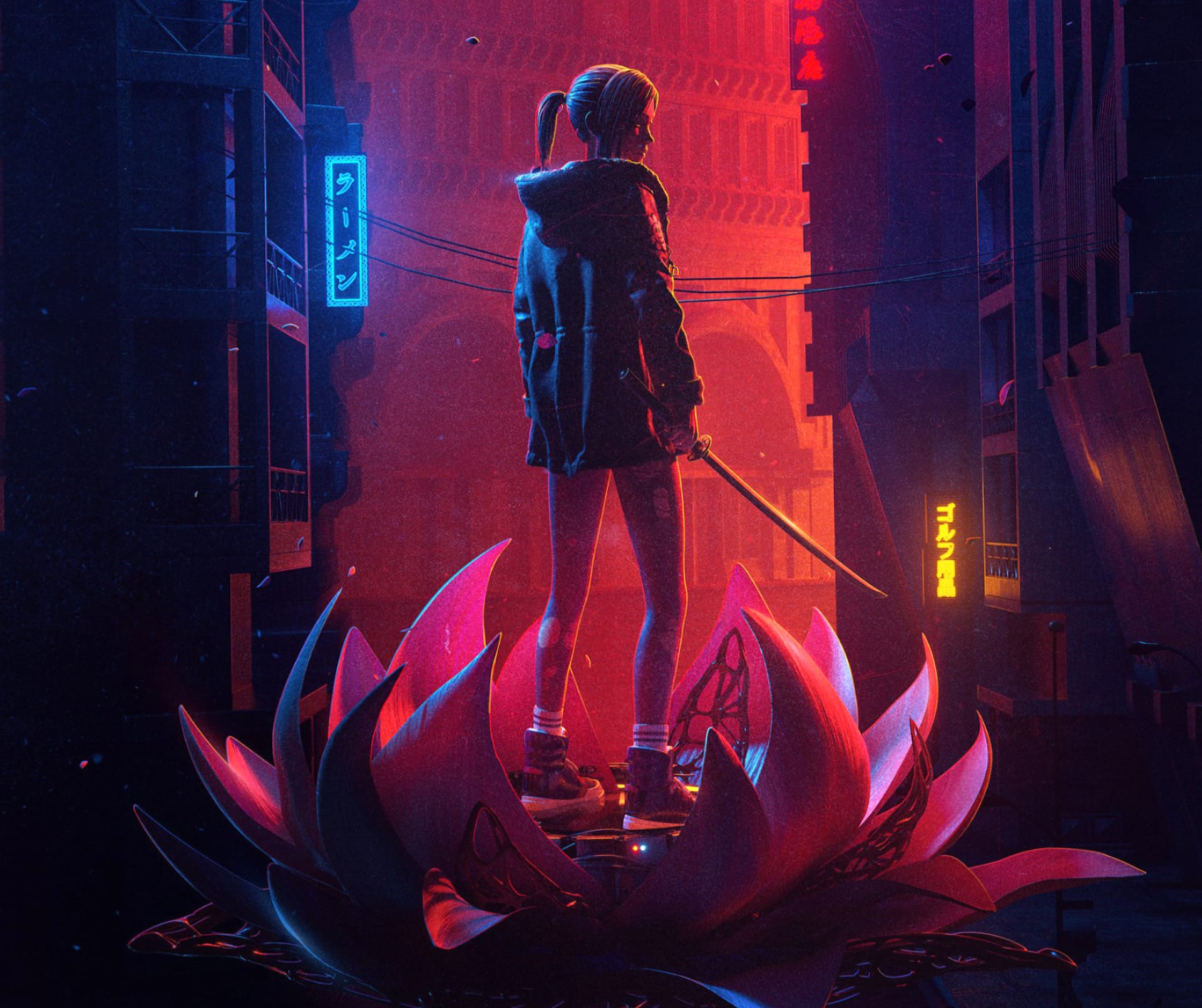 Blade Runner Black Lotus at 640 x 960 iPhone 4 size wallpapers HD quality