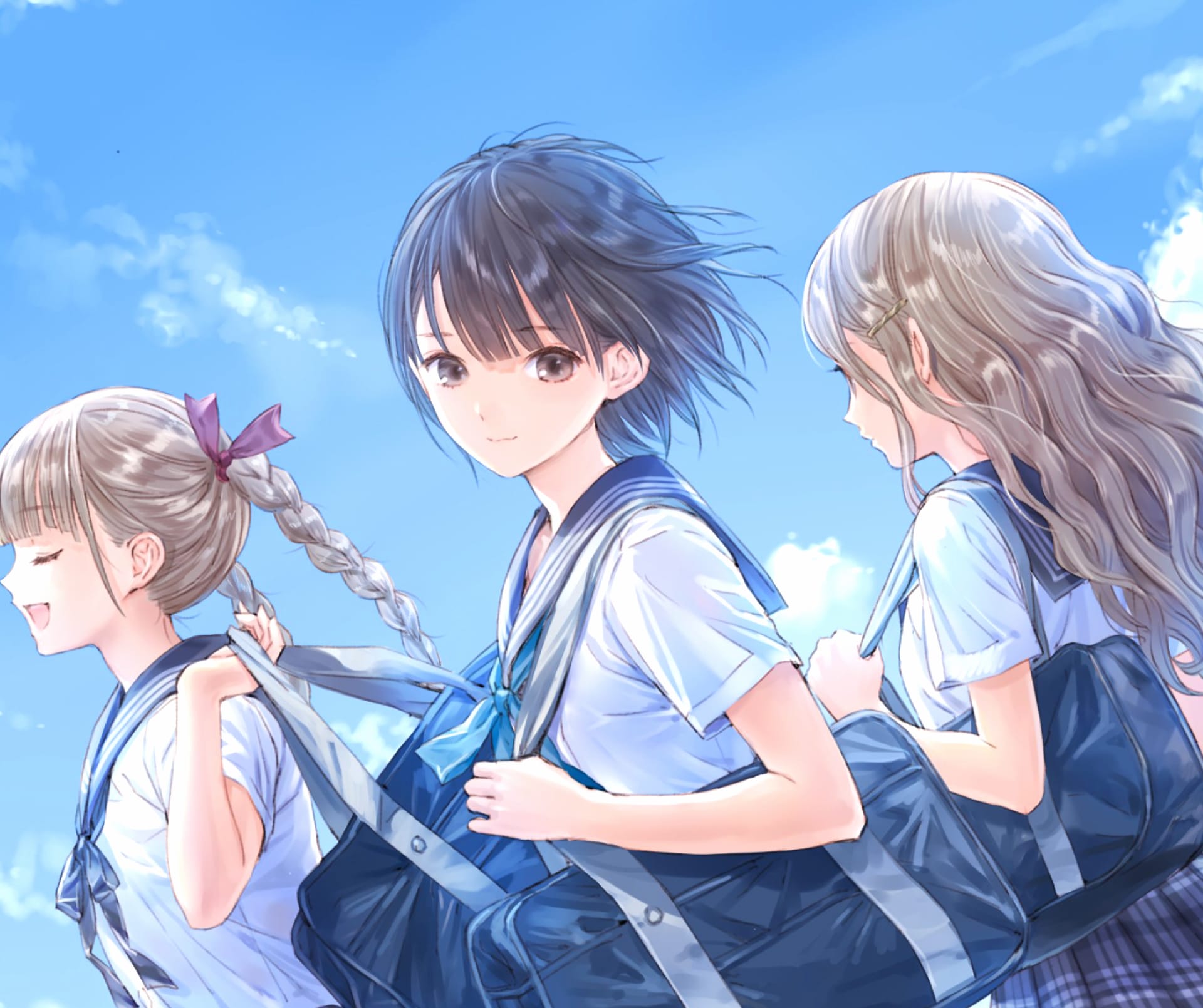 Blue Reflection at 640 x 960 iPhone 4 size wallpapers HD quality