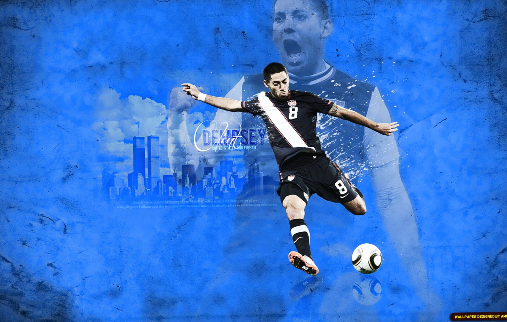 Clint Dempsey at 750 x 1334 iPhone 6 size wallpapers HD quality