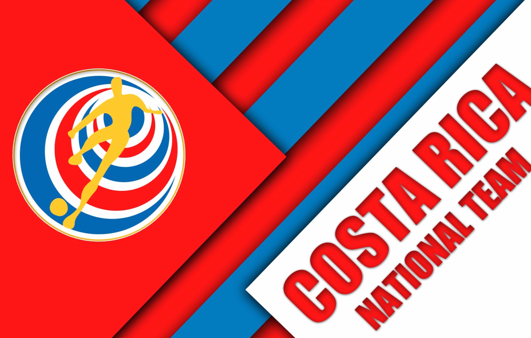 Costa Rica National Football Team at 1600 x 1200 size wallpapers HD quality