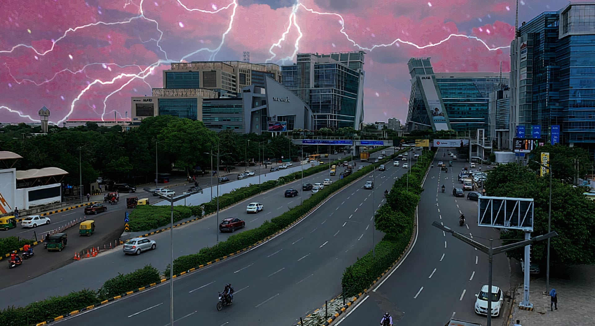 DLF Cyber Hub at 1280 x 960 size wallpapers HD quality