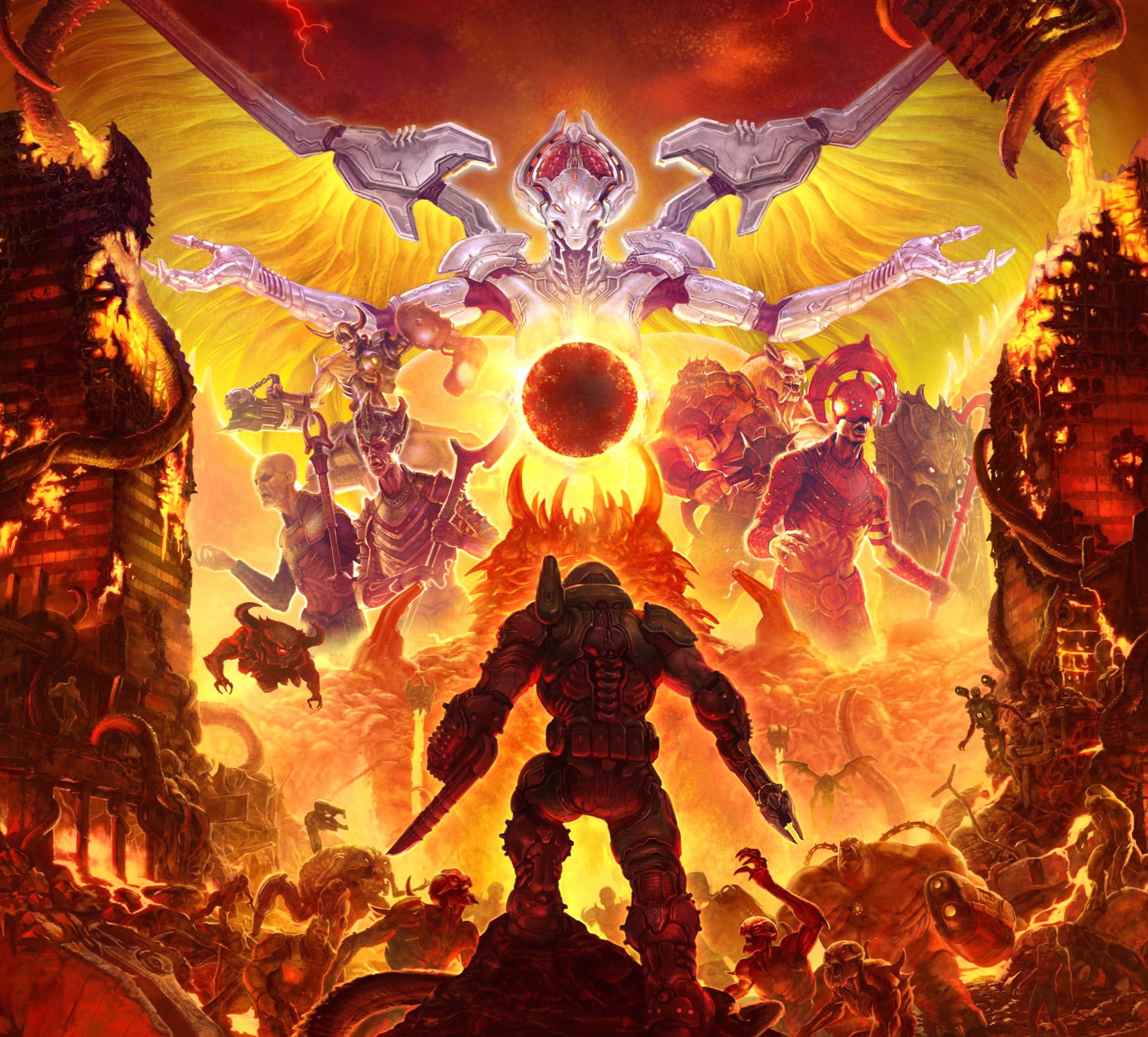 DOOM Eternal at 320 x 480 iPhone size wallpapers HD quality