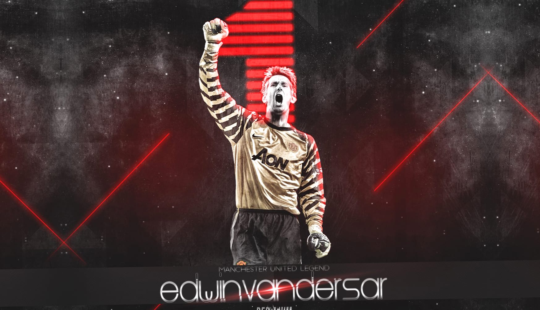 Edwin van der Sar at 320 x 480 iPhone size wallpapers HD quality