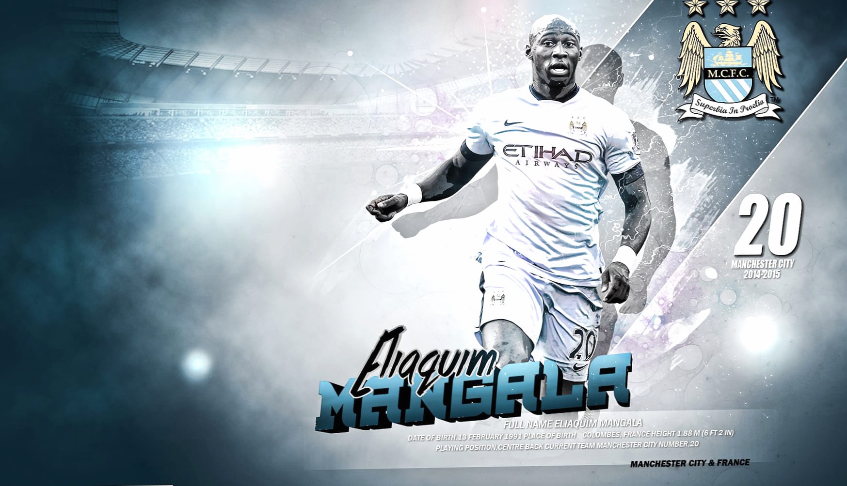 Eliaquim Mangala at 640 x 960 iPhone 4 size wallpapers HD quality