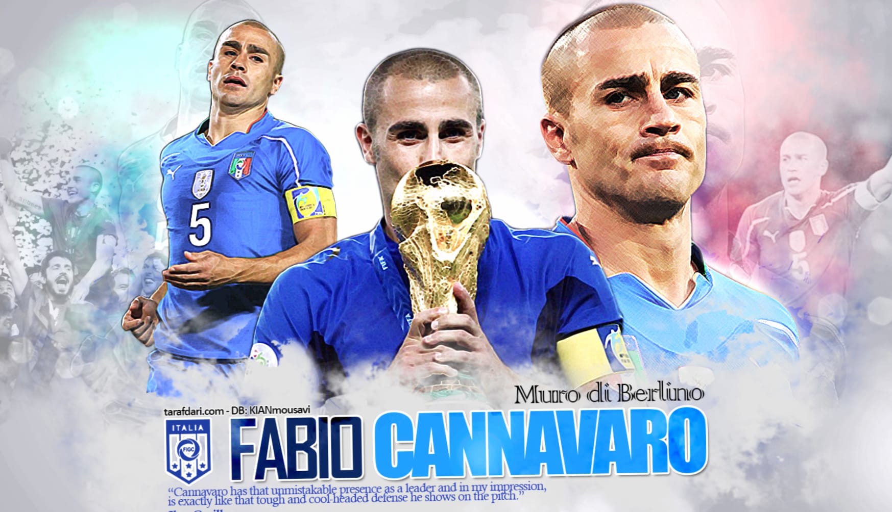 Fabio Cannavaro at 320 x 480 iPhone size wallpapers HD quality