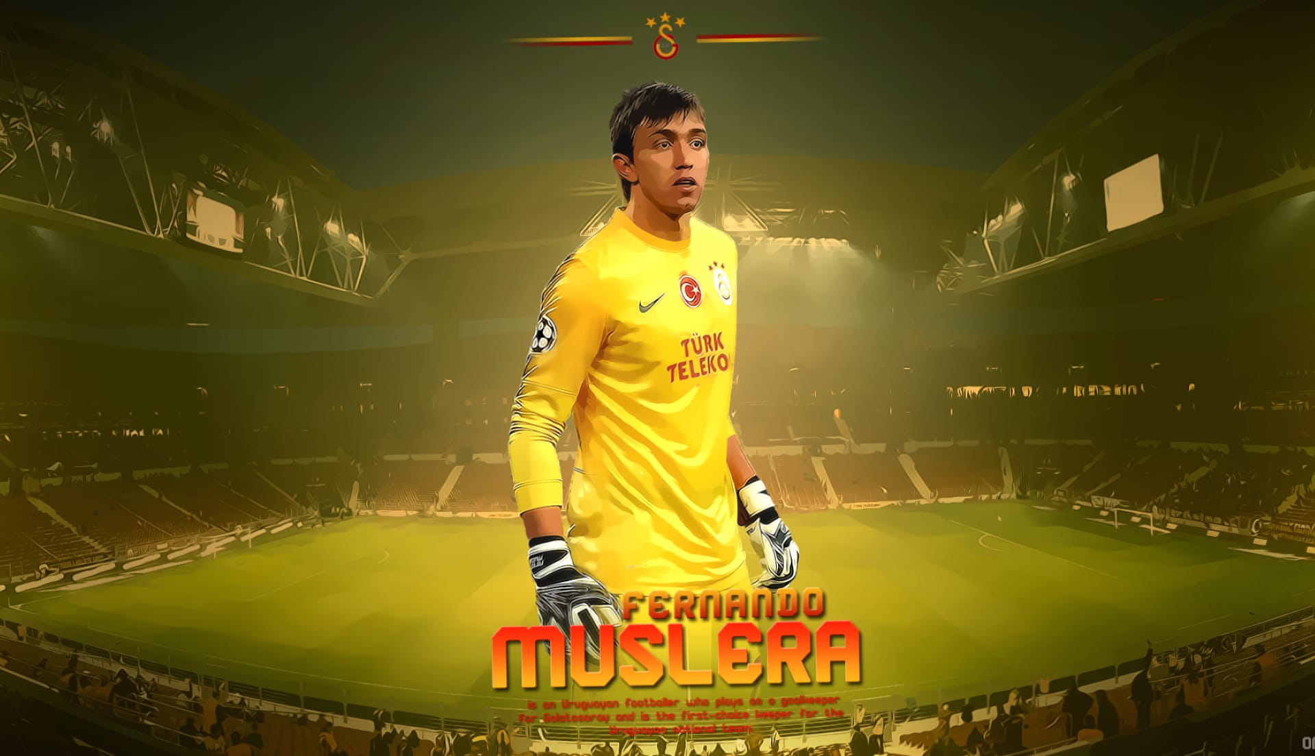 Fernando Muslera at 750 x 1334 iPhone 6 size wallpapers HD quality