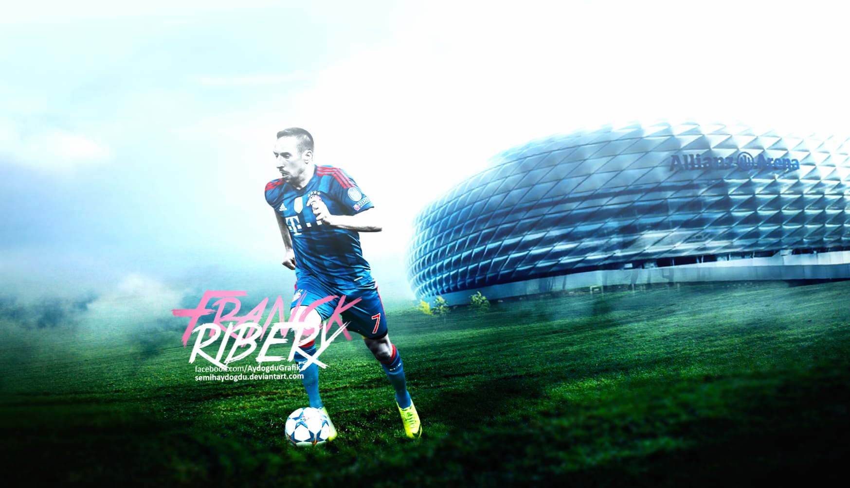 Franck Ribery at 750 x 1334 iPhone 6 size wallpapers HD quality