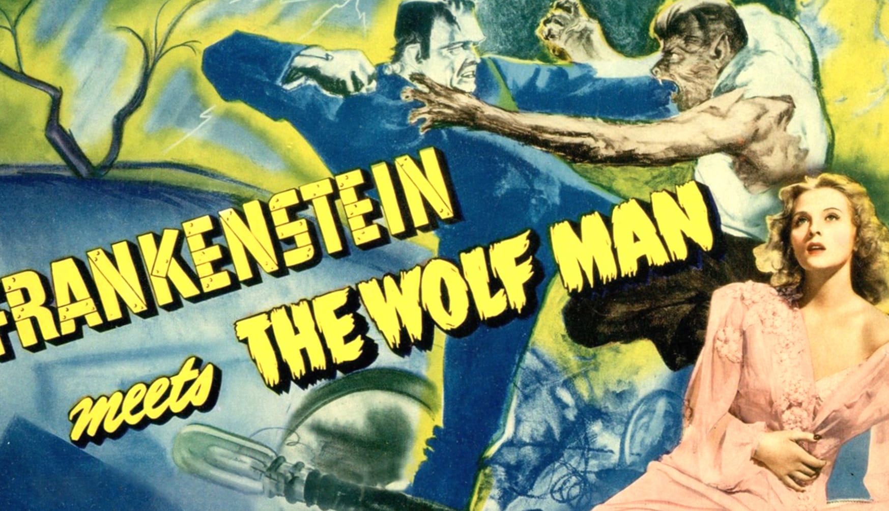 Frankenstein Meets The Wolf Man at 1280 x 960 size wallpapers HD quality