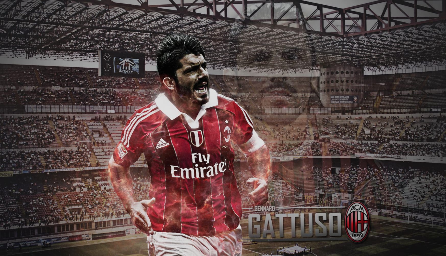 Gennaro Gattuso at 640 x 1136 iPhone 5 size wallpapers HD quality