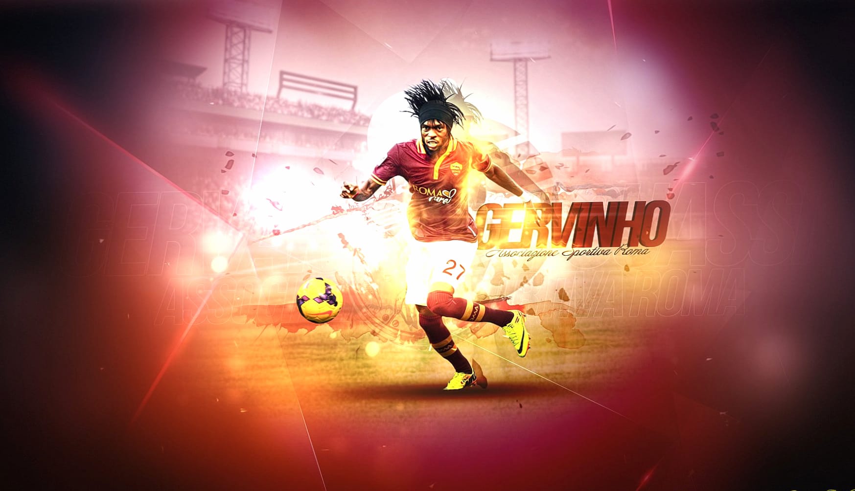 Gervinho at 640 x 960 iPhone 4 size wallpapers HD quality