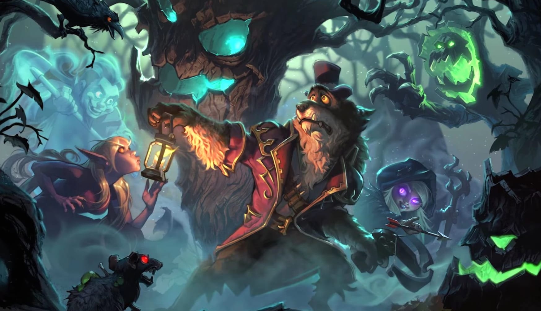 Hearthstone The Witchwood at 320 x 480 iPhone size wallpapers HD quality