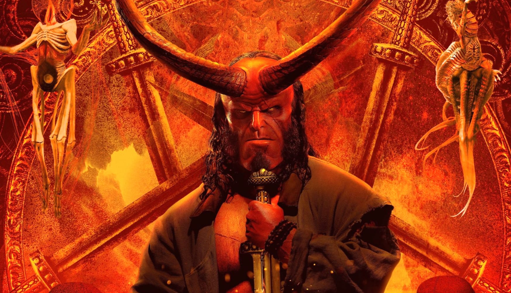 Hellboy (2019) at 750 x 1334 iPhone 6 size wallpapers HD quality