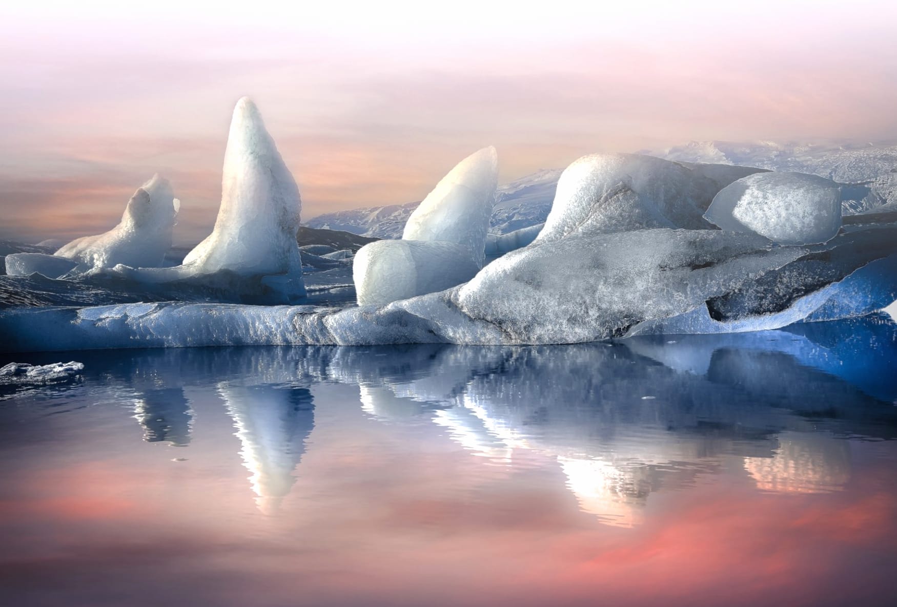 Icefloe at 320 x 480 iPhone size wallpapers HD quality