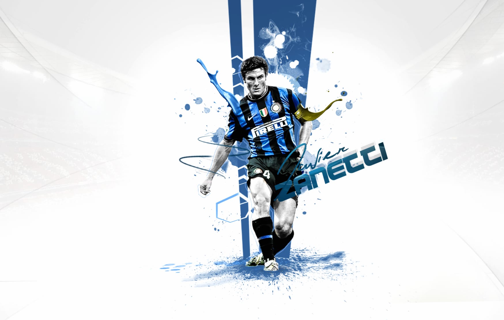 Javier Zanetti at 640 x 960 iPhone 4 size wallpapers HD quality