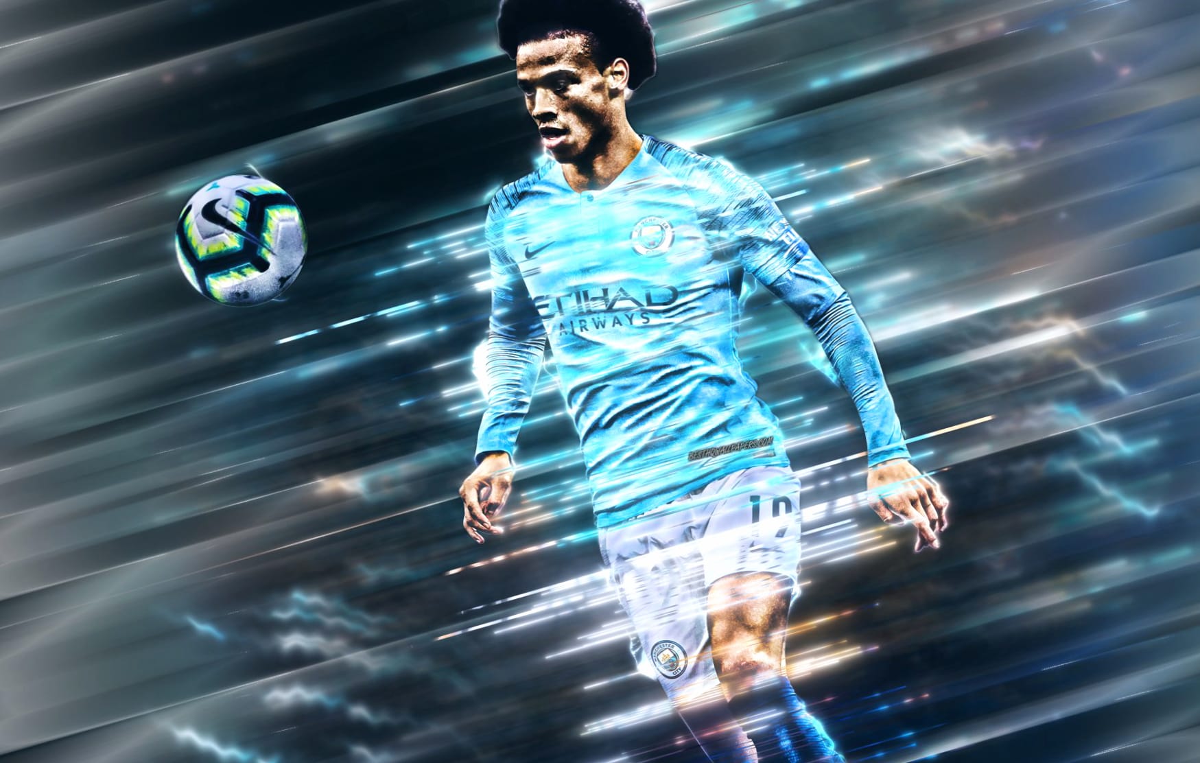Leroy Sane at 640 x 960 iPhone 4 size wallpapers HD quality