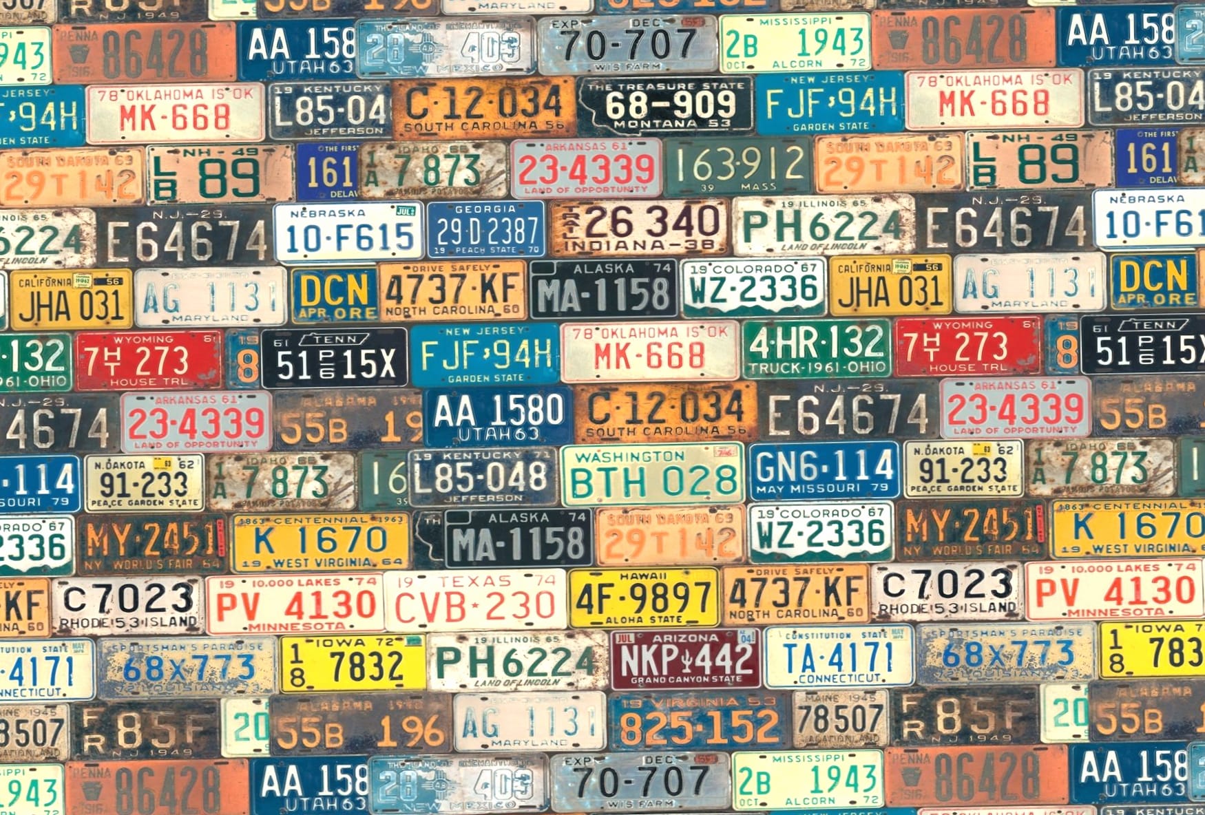 License Plate at 640 x 960 iPhone 4 size wallpapers HD quality