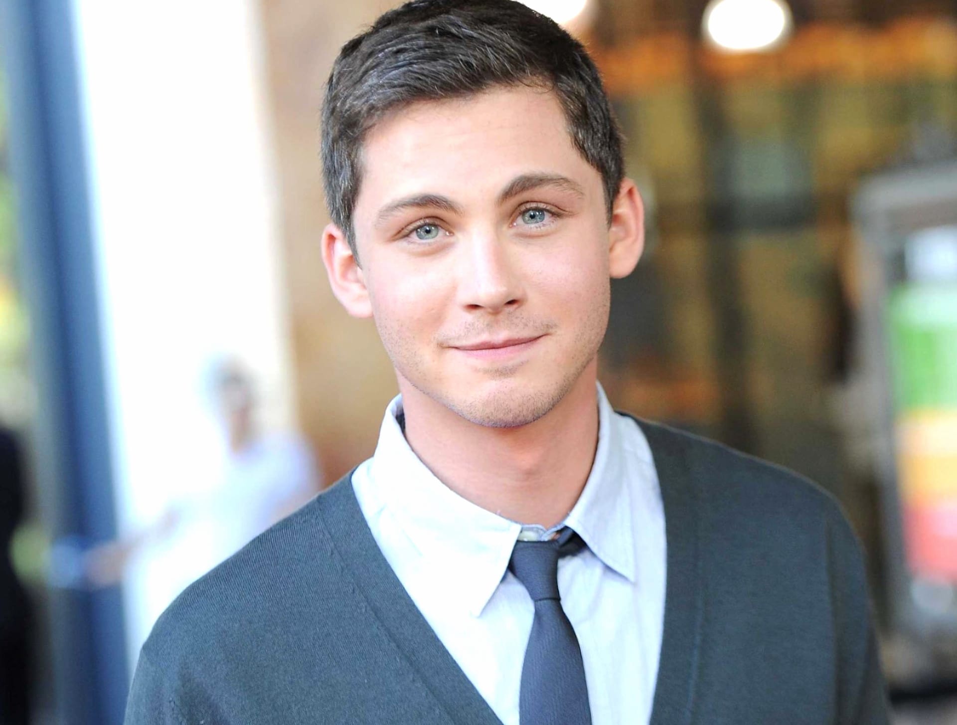 Logan Lerman at 750 x 1334 iPhone 6 size wallpapers HD quality