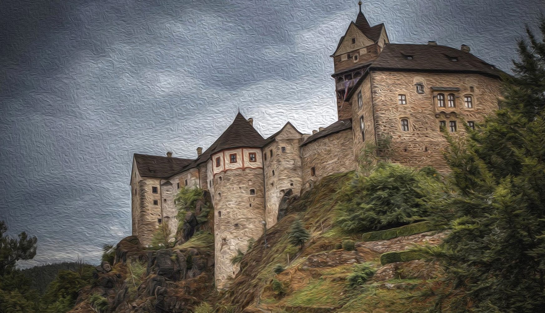 Loket Castle at 1152 x 864 size wallpapers HD quality