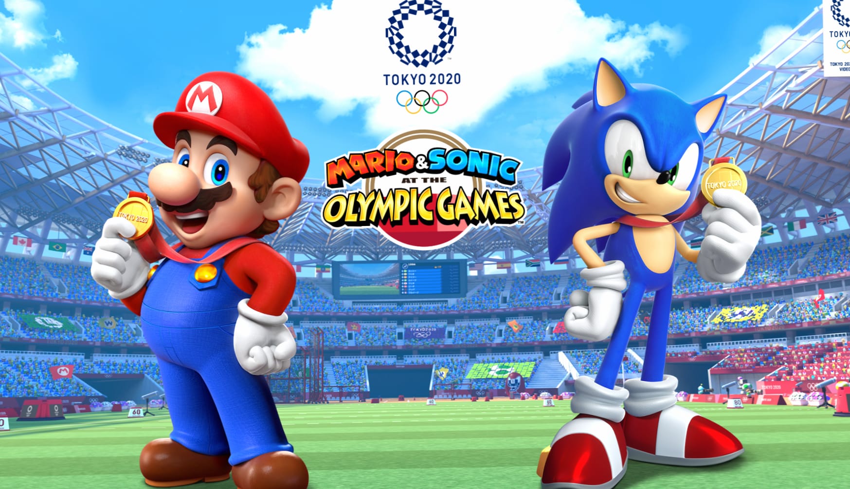 Mario Sonic at the Olympic Games Tokyo 2020 at 1024 x 768 size wallpapers HD quality