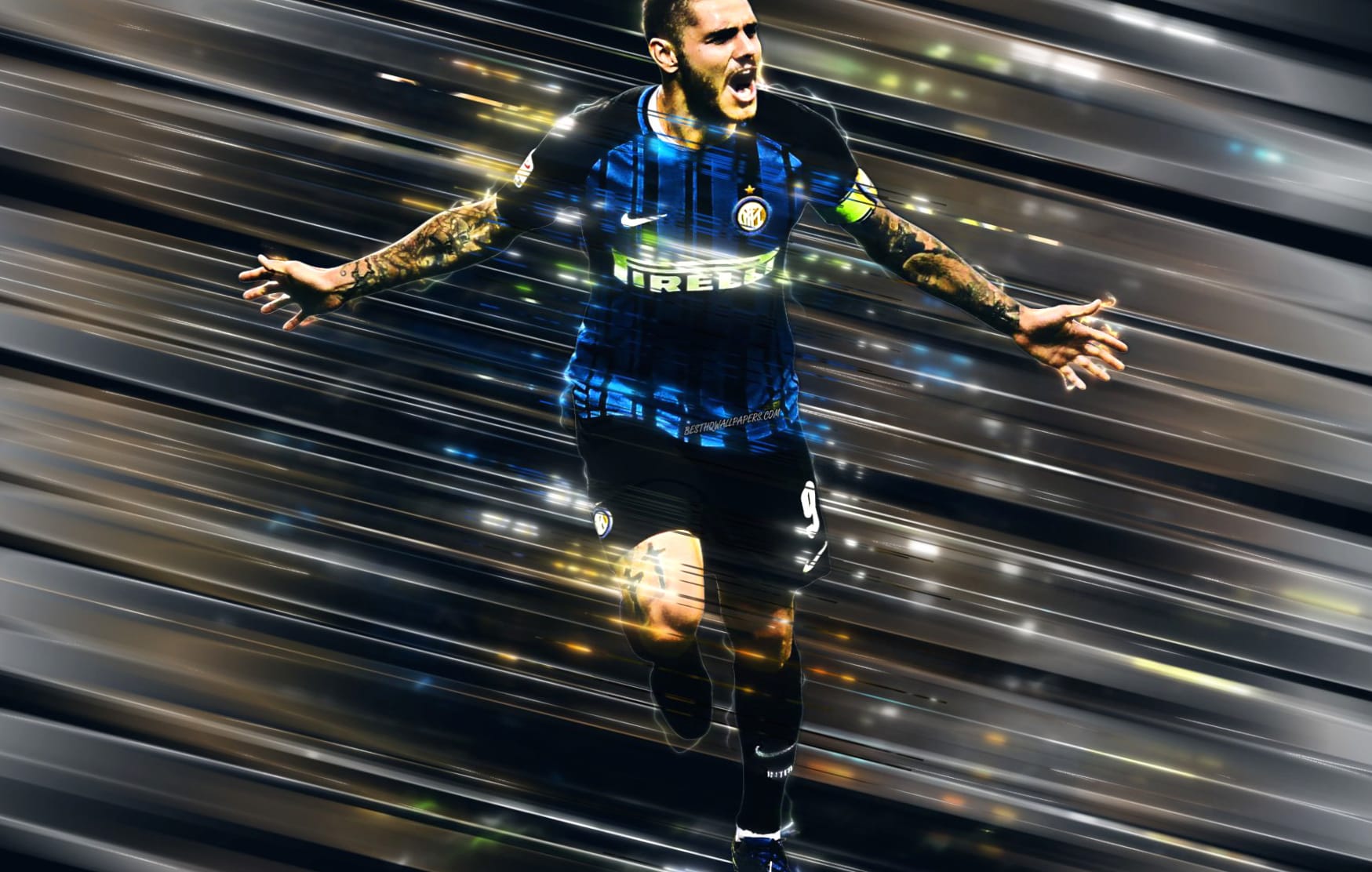 Mauro Icardi at 640 x 960 iPhone 4 size wallpapers HD quality