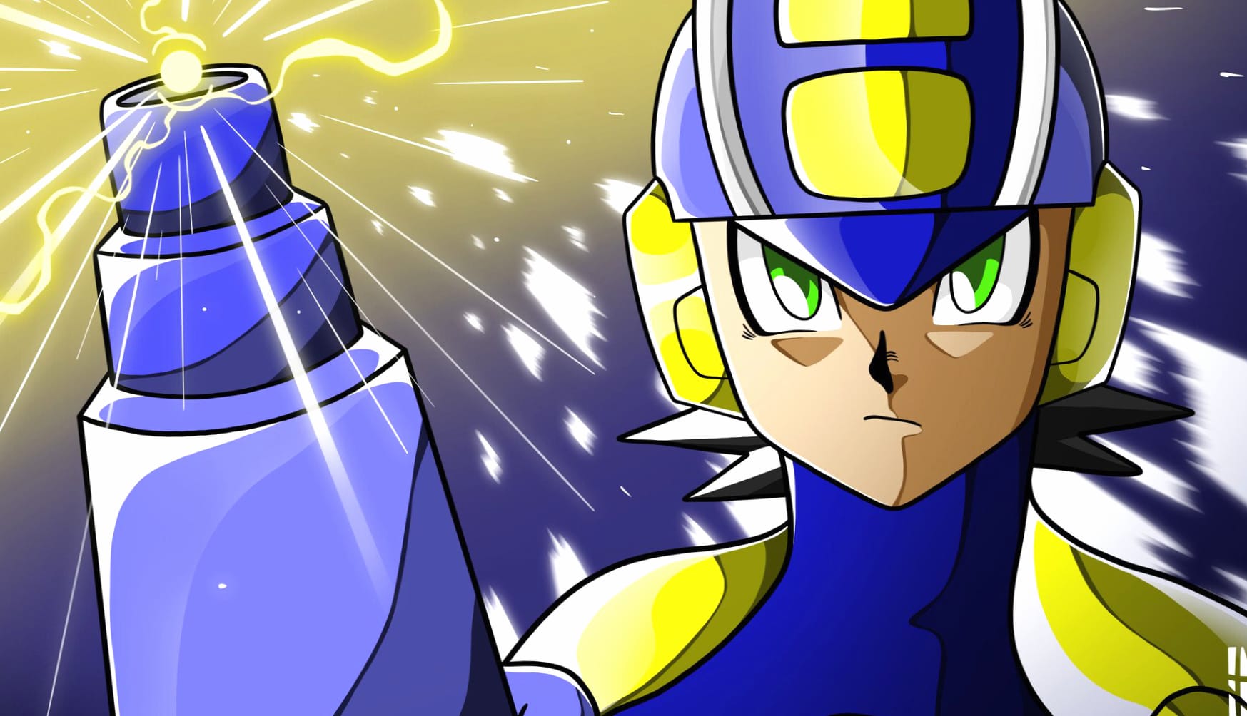 Mega Man Battle Network at 640 x 960 iPhone 4 size wallpapers HD quality