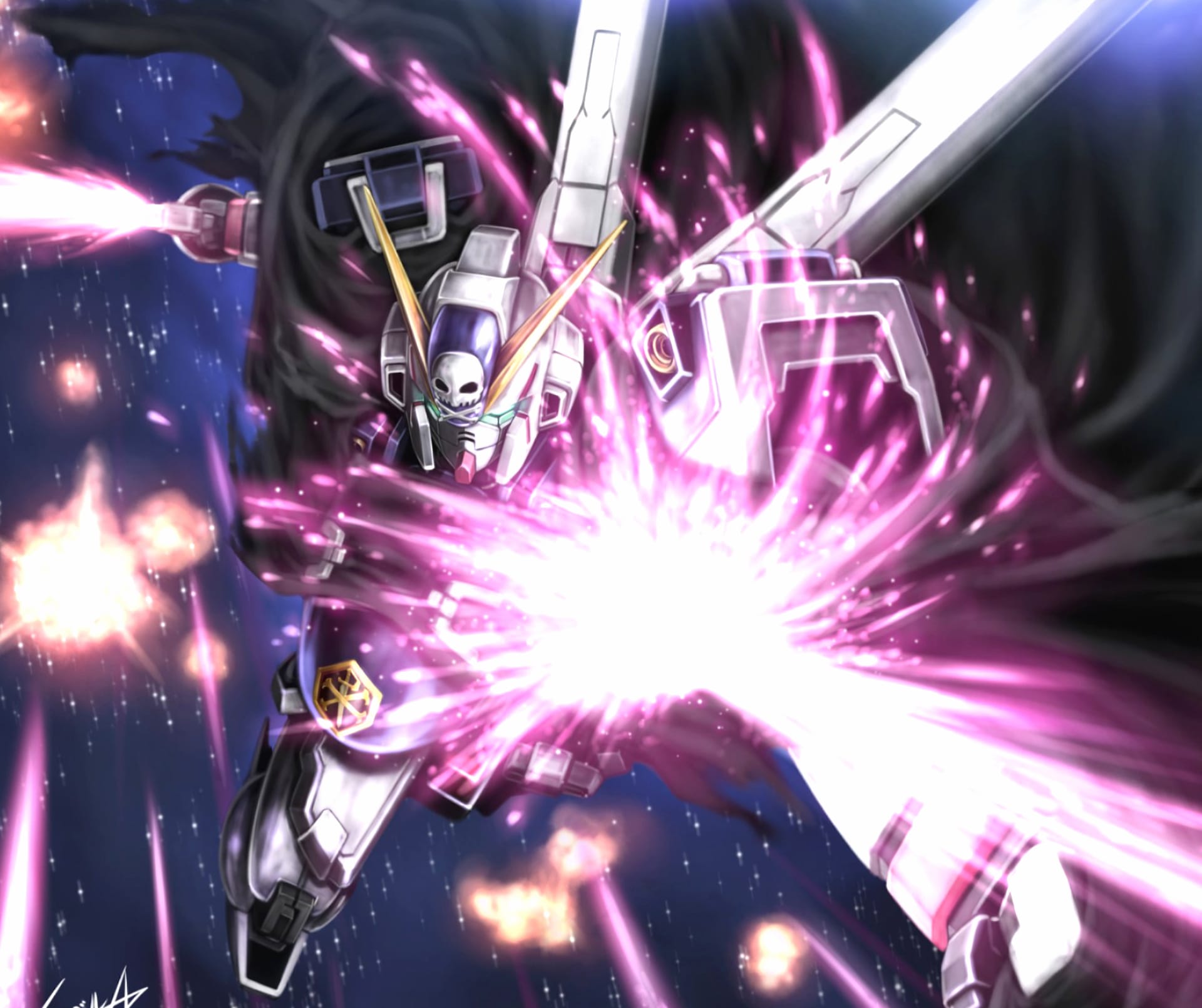 Mobile Suit Crossbone Gundam at 640 x 960 iPhone 4 size wallpapers HD quality