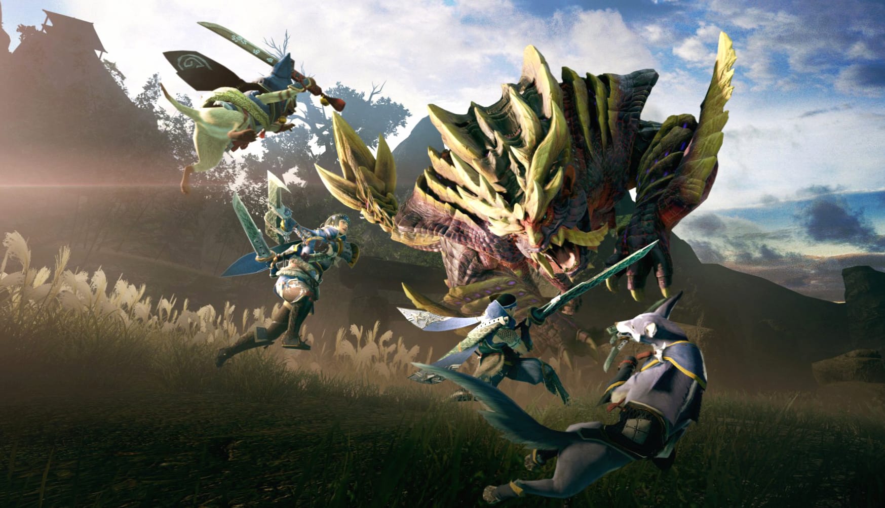 Monster Hunter Rise at 640 x 960 iPhone 4 size wallpapers HD quality