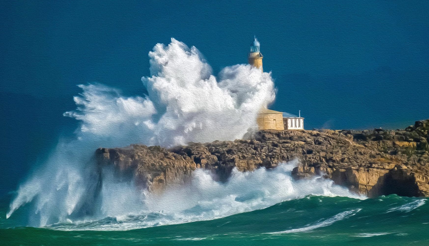 Mouro Lighthouse at 1024 x 768 size wallpapers HD quality