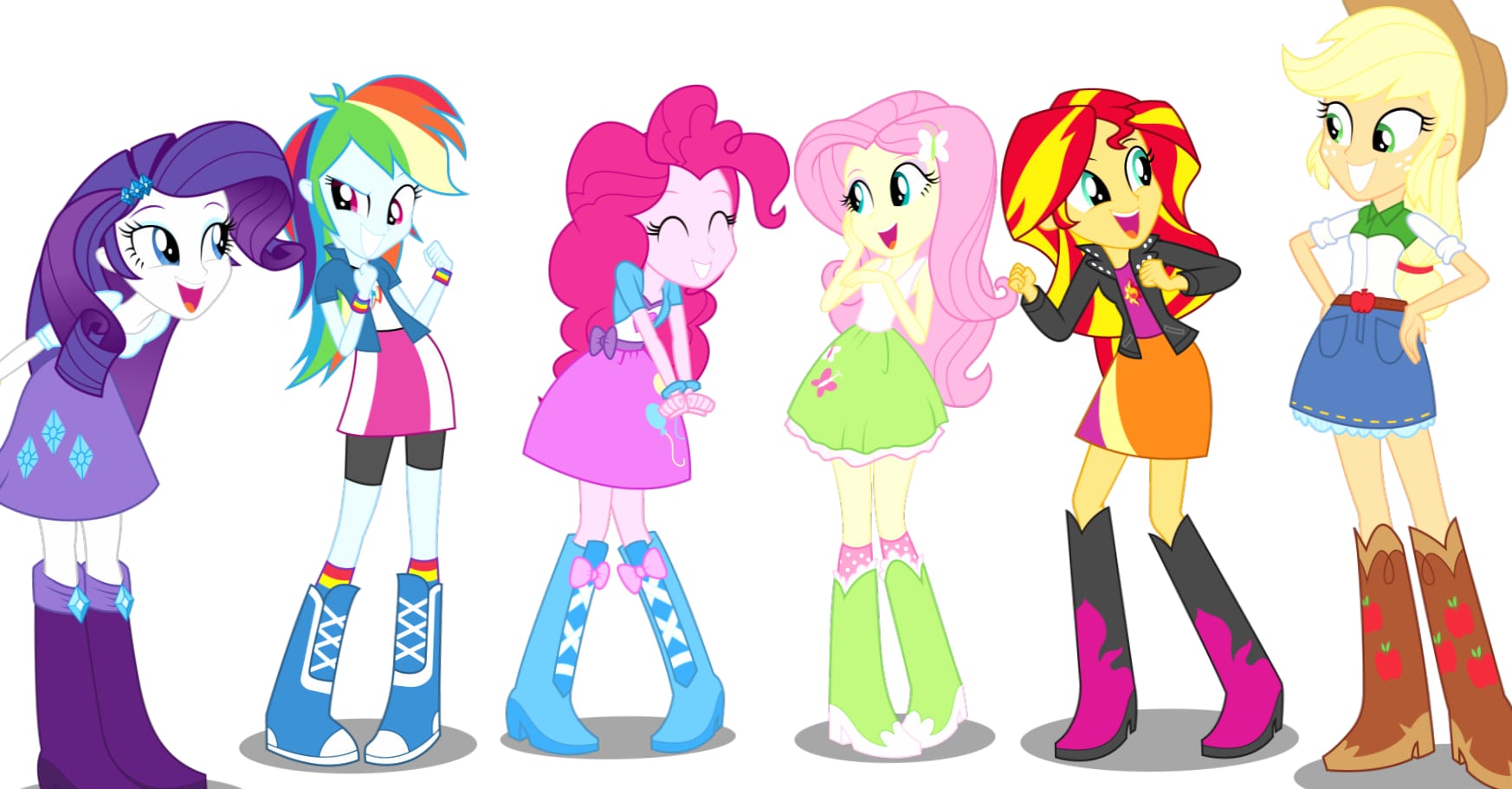 My Little Pony Equestria Girls - Rainbow Rocks at 1024 x 1024 iPad size wallpapers HD quality