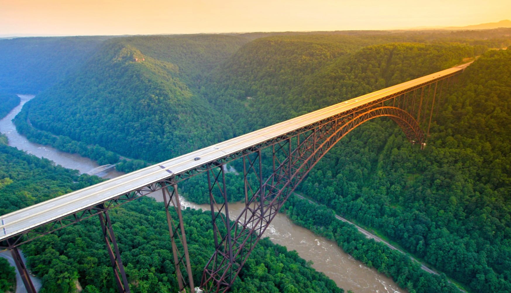 New River Gorge Bridge at 1024 x 768 size wallpapers HD quality