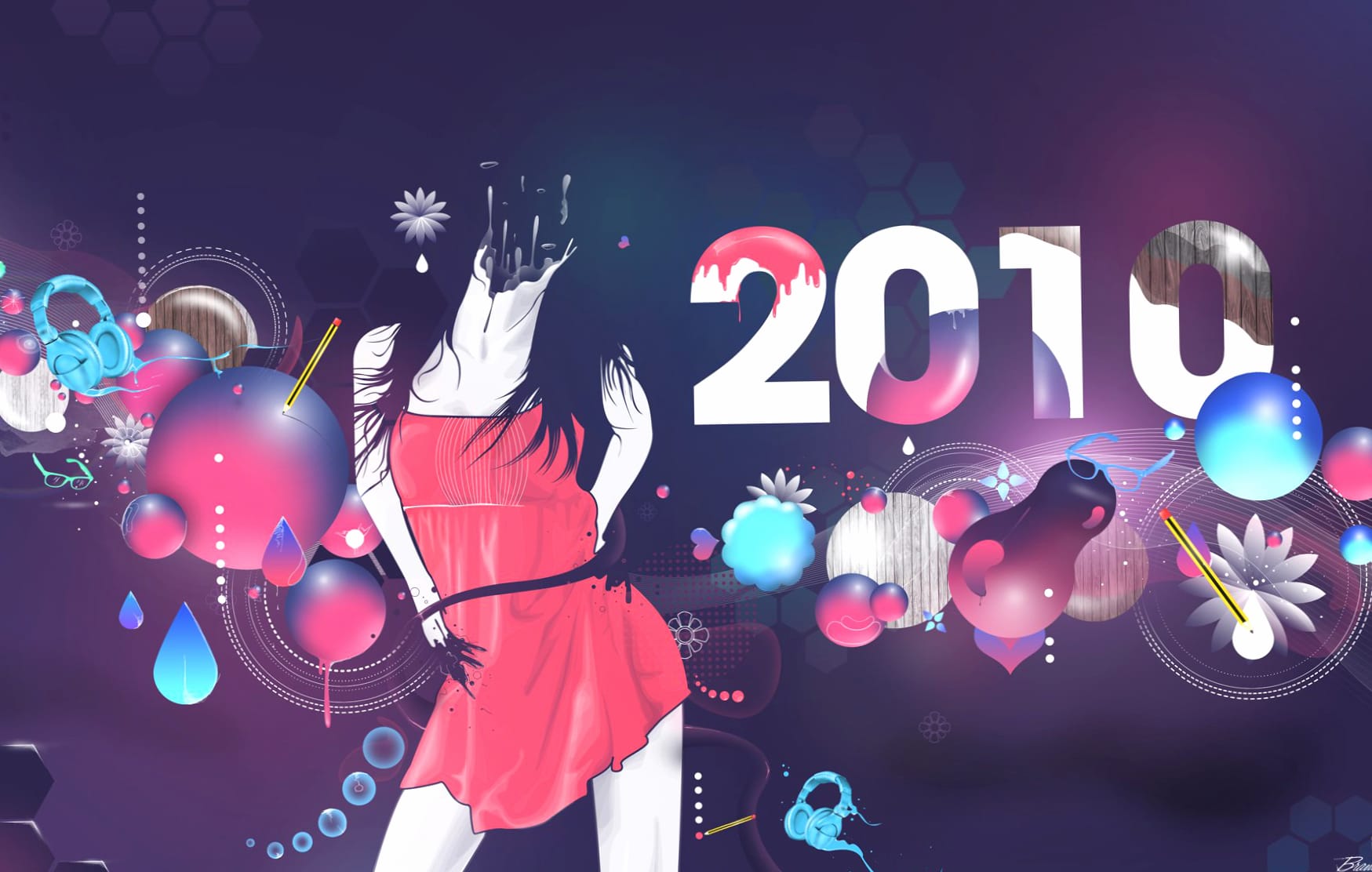 New Year 2010 wallpapers HD quality