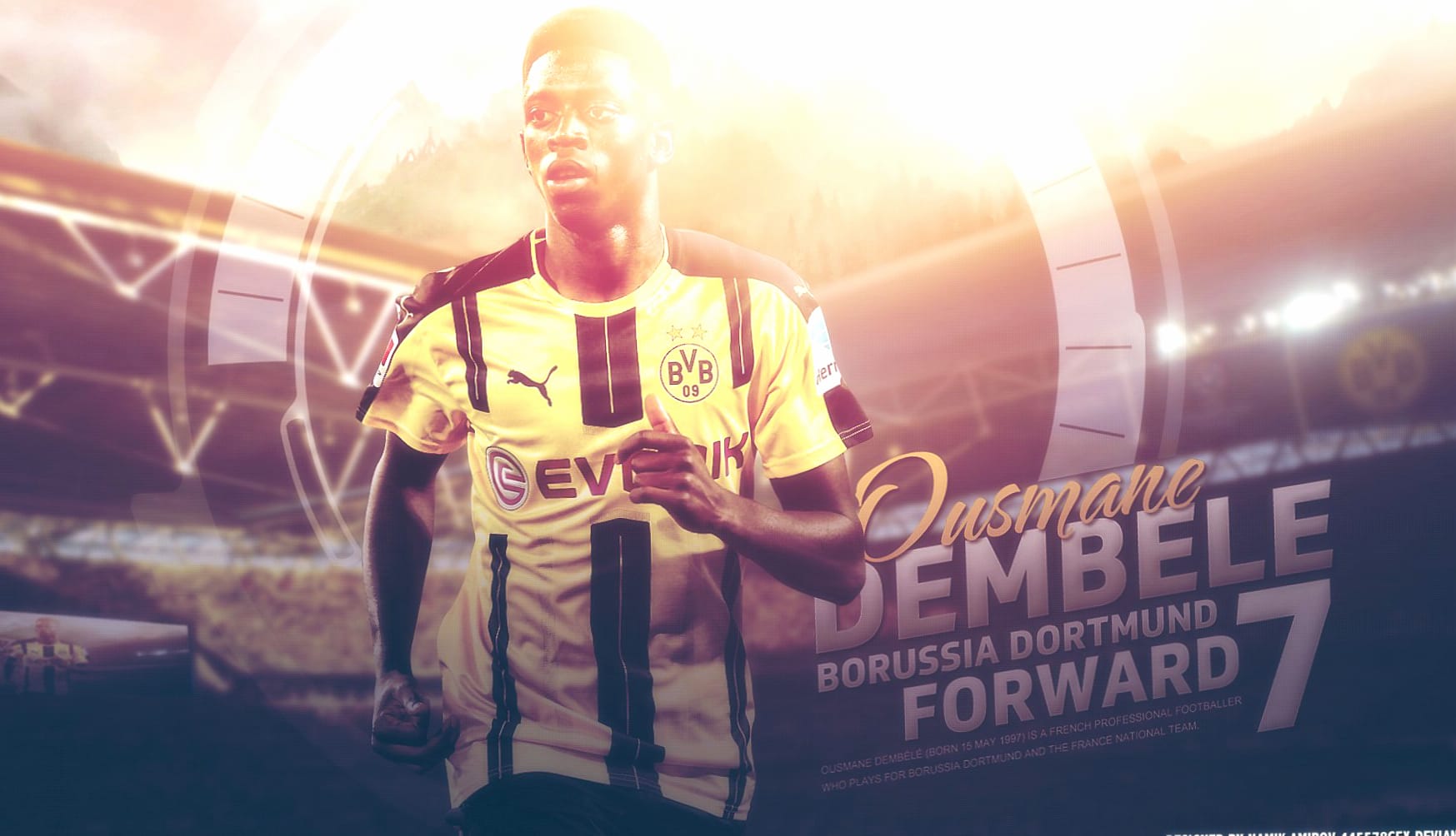 Ousmane Dembele at 640 x 960 iPhone 4 size wallpapers HD quality