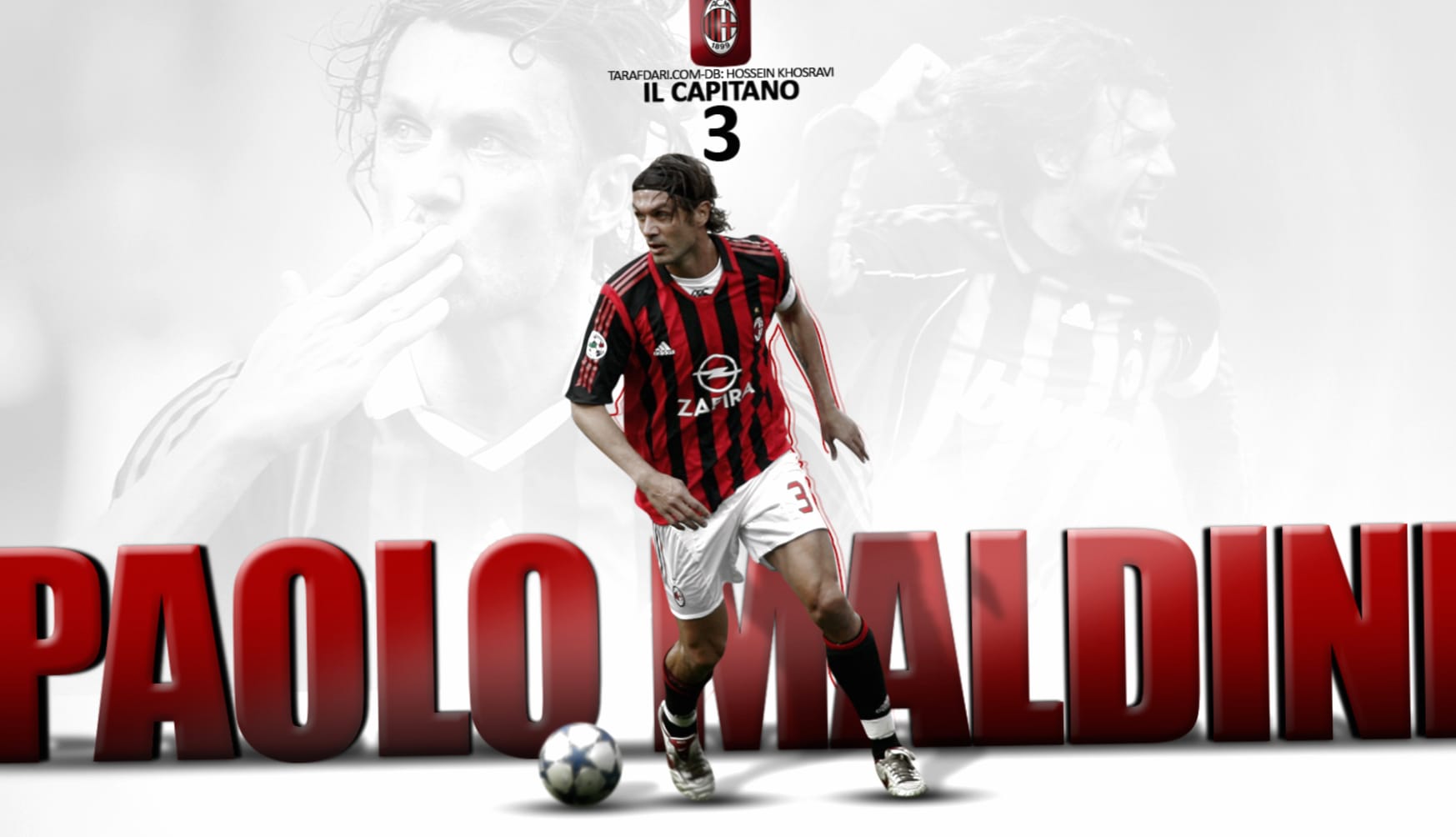 Paolo Maldini at 2048 x 2048 iPad size wallpapers HD quality