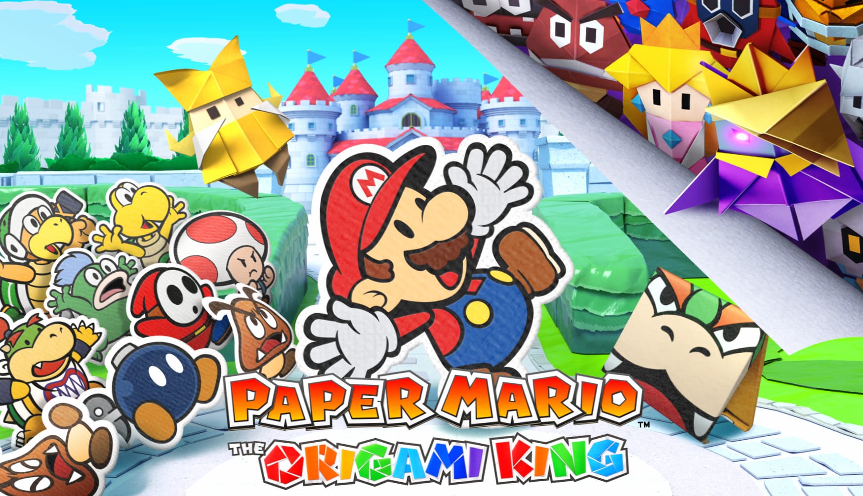 Paper Mario The Origami King at 640 x 960 iPhone 4 size wallpapers HD quality
